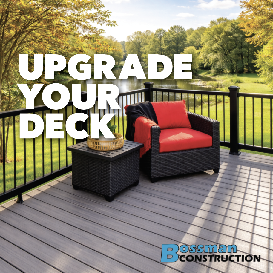 deck builder Mid Michigan composite deck Bossman Construction