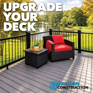 deck builder Mid Michigan composite deck Bossman Construction